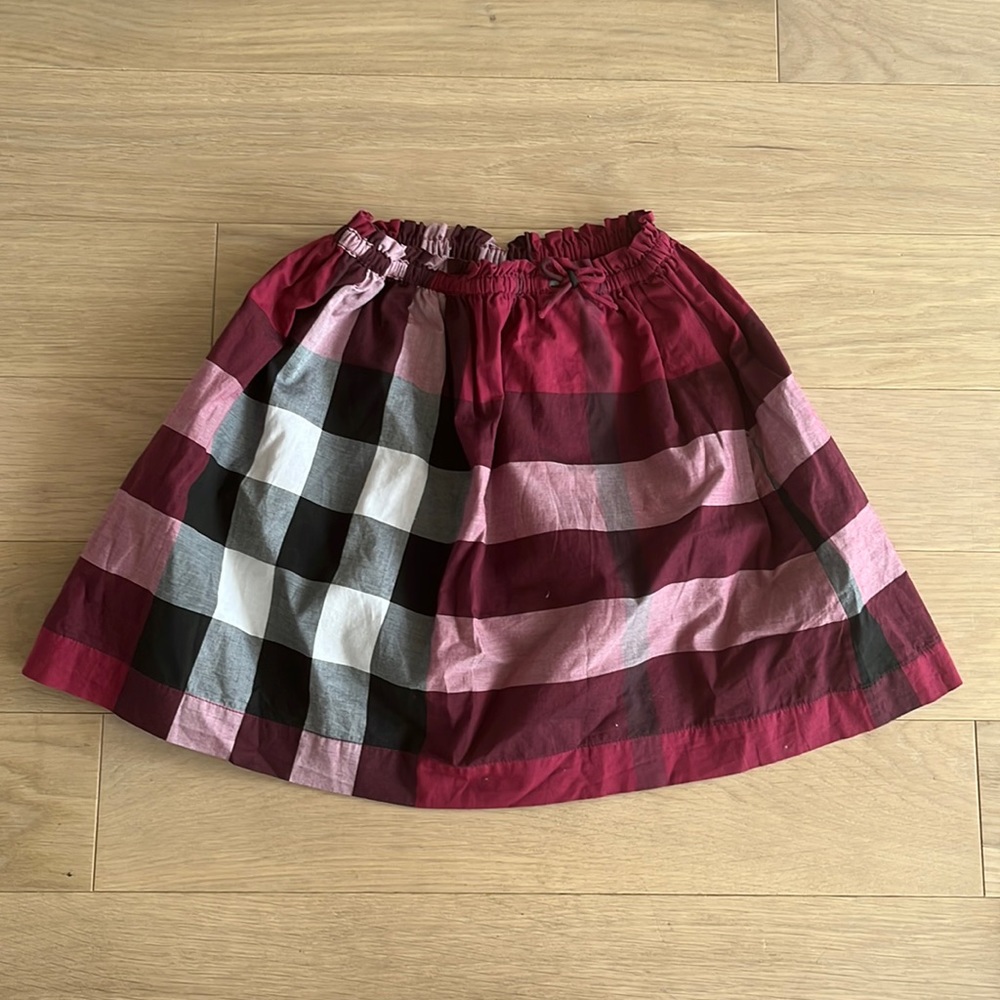 Burberry cotton veil skirt